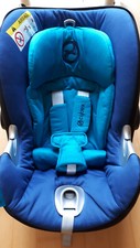 Cybex Aton Q Babyschale mit Sitzhöhen-Verstellung True Blue-navy blue 