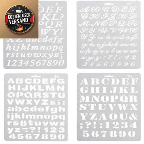 Kreide stencils stück - 4,