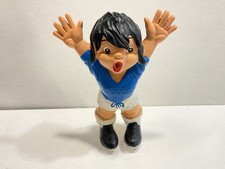 Fußball Maskottchen WM 1974 Figur Rudi Puma Schuhe Trikot blau Schalke Bochum ..