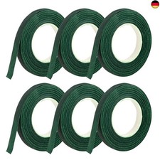 6 Rolle Blumen Kreppband Grün Floristenband Blumenwickelband Selbstklebend 