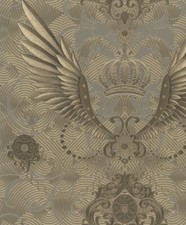Tapete Gold Flügel Für