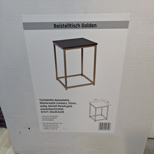Beistelltisch schwarz gold - beistelltisch,