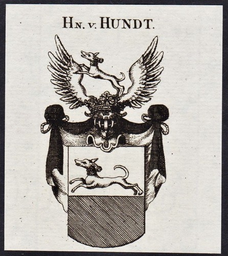 Hundt wappen coat arms adel - of,