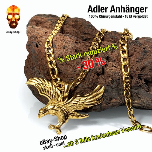 Adler 18kt vergoldet - 1,