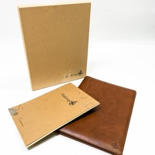 Leder Mappe- Professionelle Leder Konferenzmappe und Organizer - 2-Ton