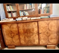 Wundervolles Antikes Buffet Kredenz Vitrine Walnuss Holz Art Deco - Bauhaus