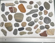 45 besondere Kieselsteine für Aquarium , Terrarium, Steine,  Deko, Maritim