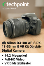 ? Nikon D3100 AF-S DX 18-55mm G VR KiT Objektiv | Digital Kamera DSLR Live View