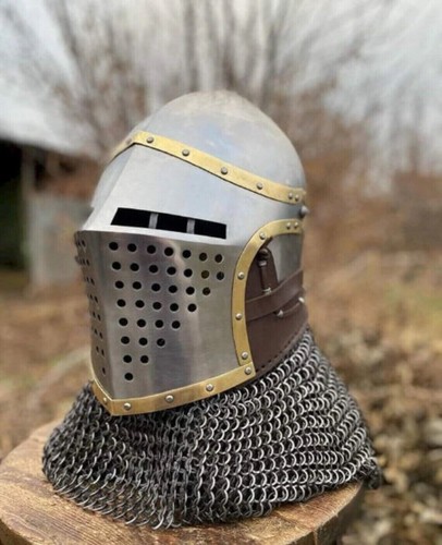 Mittelalter kampf bascinet - mittelalter,