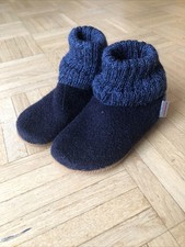 GIESSWEIN Filzschuhe Hüttenschuhe Hausschuhe Gr. 25 blau