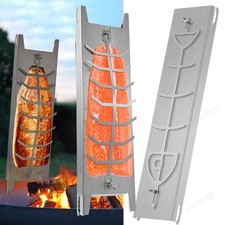 Flammlachsbrett Set Edelstahl