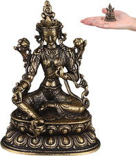 Tara Buddha Statue Messing Skulptur Dekoration Home Office Figur Buddha Messing 