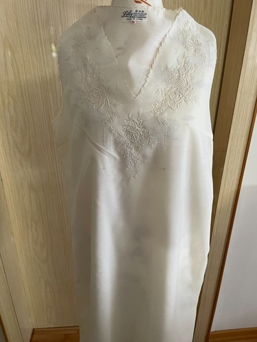 Negligee cremfarbe bestickt - negligee, cremfarbe-bestickt