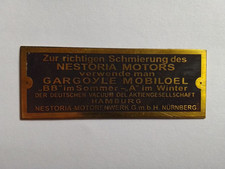 Nameplate Vintage Brass Sign