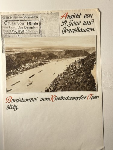 Goar goarshausen rhein - ak, st