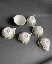 6 x Oscar Schaller Weinlaub weiß  Teetassen Vintage Top