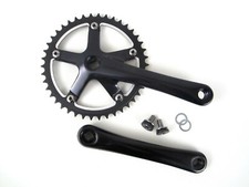 Lasco Retro Kurbel CF-12 Kettenradgarnitur 42T. Urban Stadtrad schwarz Rennrad