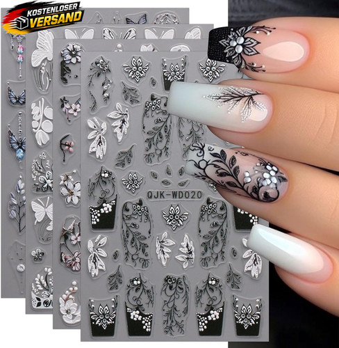 Nagelsticker set floral - set,