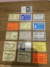 Biete hier  16 Streichholz Etiketten  aus Holzwickede mit Doppelte