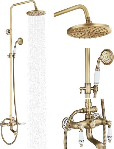 Antike messing duscharmatur - antike,