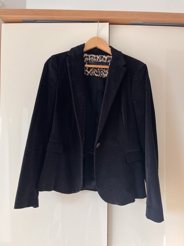 Blazer samt schwarz zara - blazer,