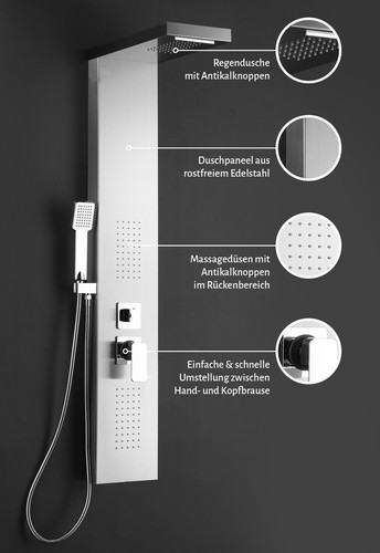 Duschpaneel regendusche - duschpaneel,