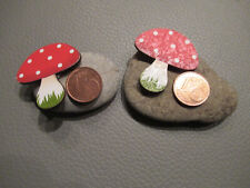 Glückssteine, Silvester, Neujahr, Glücksbringer, selbst gemacht, Pilz und Cent