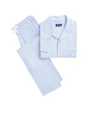 Polo Ralph Lauren Herren Pyjama Set Herbst Blau Jersey - XL Neu