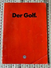 Prospekt  VW Golf 1 GL GTI CL guter Zustand, leichte knicke