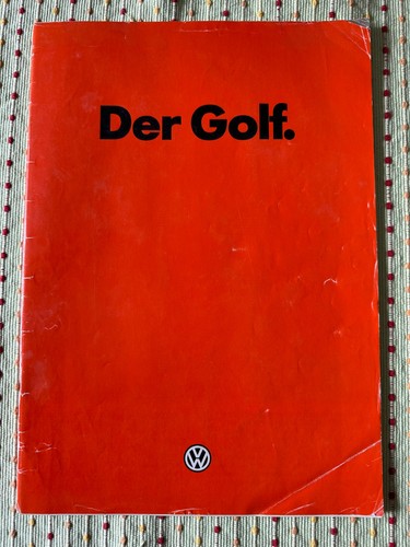 Prospekt golf gl gti - vw, 1