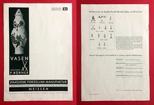 Katalog Nr. 83 Porzellan Manufaktur MEISSEN Vasen von Prof. Börner RAR ( F15057