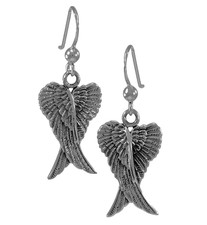 Peter Stone 925 Silber Ohrhänger Engelsflügel Ohrring Schutzengel Ohrschmuck