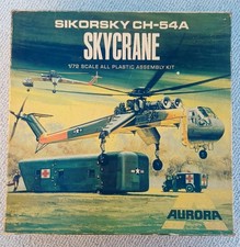 ca. 70er  AURORA  SKYCRANE HELICOPTER SIKORSKY  CH -54 A Bausatz 499  1:72 OVP