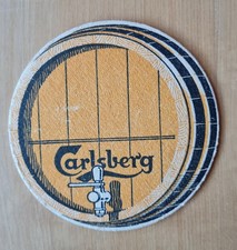* SEHR ALTER BIERDECKEL * BRAUEREI CARLSBERG ORANGE FASS