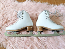 Jackson Schlittschuhe mit Kufen,Kufen Marke:Aspire, weiß,Größe:34,5, mit Schoner