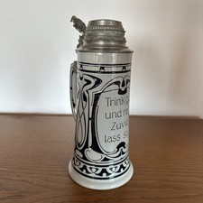 Jugendstil bierkrug antik - jugendstil,