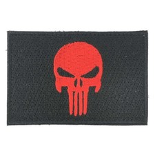 Punisher Totenkopf Stoff Klett