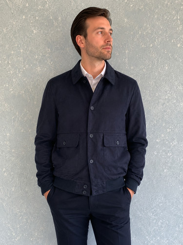 Wildlederoptik herrenjacke - wildlederoptik,