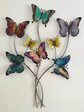 1 XXL Wanddeko Schmetterlinge NEU Schmetterling Wandbild 72 cm gross aus Metall 
