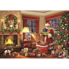 CLEMENTONI Der Besuch des Weihnachtsmanns Puzzle 1000 Teile