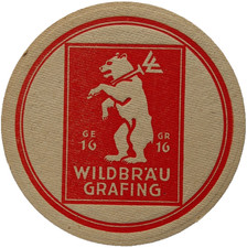 ALTER BIERDECKEL Wildbräu