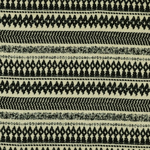 Schwarz boho streifen - schwarz,