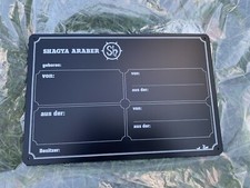 Stalltafel Boxenschild Shagya