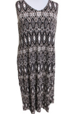 Sheego Damen Kleid Schwarz