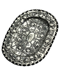 Barocke Schauplatte Silber