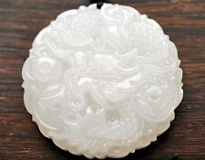 Drache Jade-Anhänger mit Halskette XiuYan Jade Amulett Unikat CHINA TOP