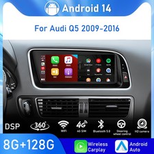 Für Audi Q5 8R 2009-2016 8.8" Android 14 Autoradio CarPlay 8-Kern 128GB GPS Navi