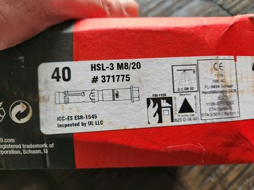 Hilti schwerlastanker hsl - schwerlastanker, hsl-3