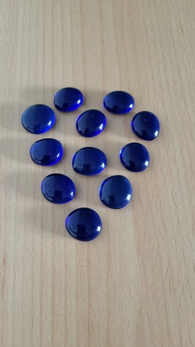 Dekosteine stück glas blau - 11,