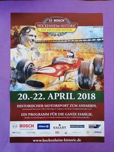 Rennplakat jim clark revival - rennplakat,